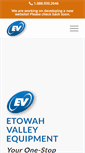 Mobile Screenshot of etowahvalleyequipment.com